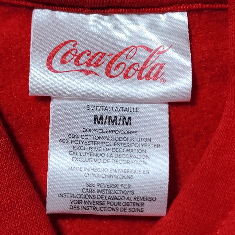 Coca-Cola Red Hoodie and Shorts PJ Set Size Medium